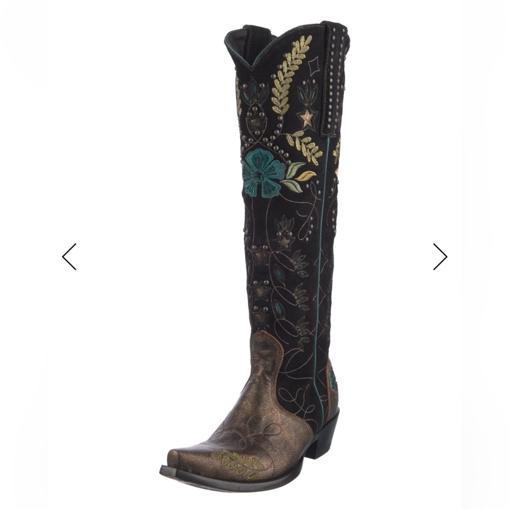 OLD GRINGO
FULL BLOOM - WOMENS Size 7 18” Shaft Embroidered Studded Leather - Picture 3 of 6